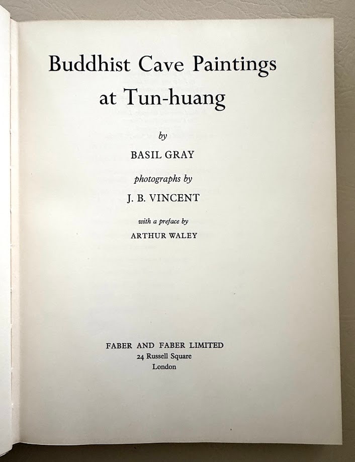 Buddhist Cave Paintings at Tun-huang, by Basil Gray. (1 of 10)