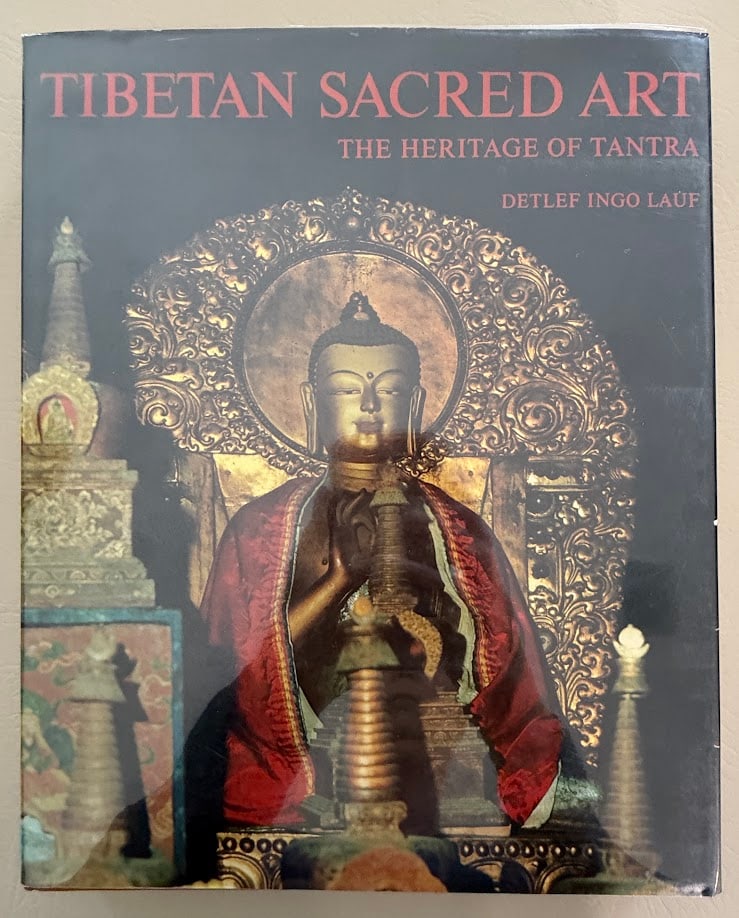 Tibetan Sacred Art. The Heritage of Tantra, by Detlef Ingo Lauf.: Berkeley: Shambhala, 1976. Large 4to; 228pp; gilt lettered cloth; color pictorial jacket; illustrated; fine copy.