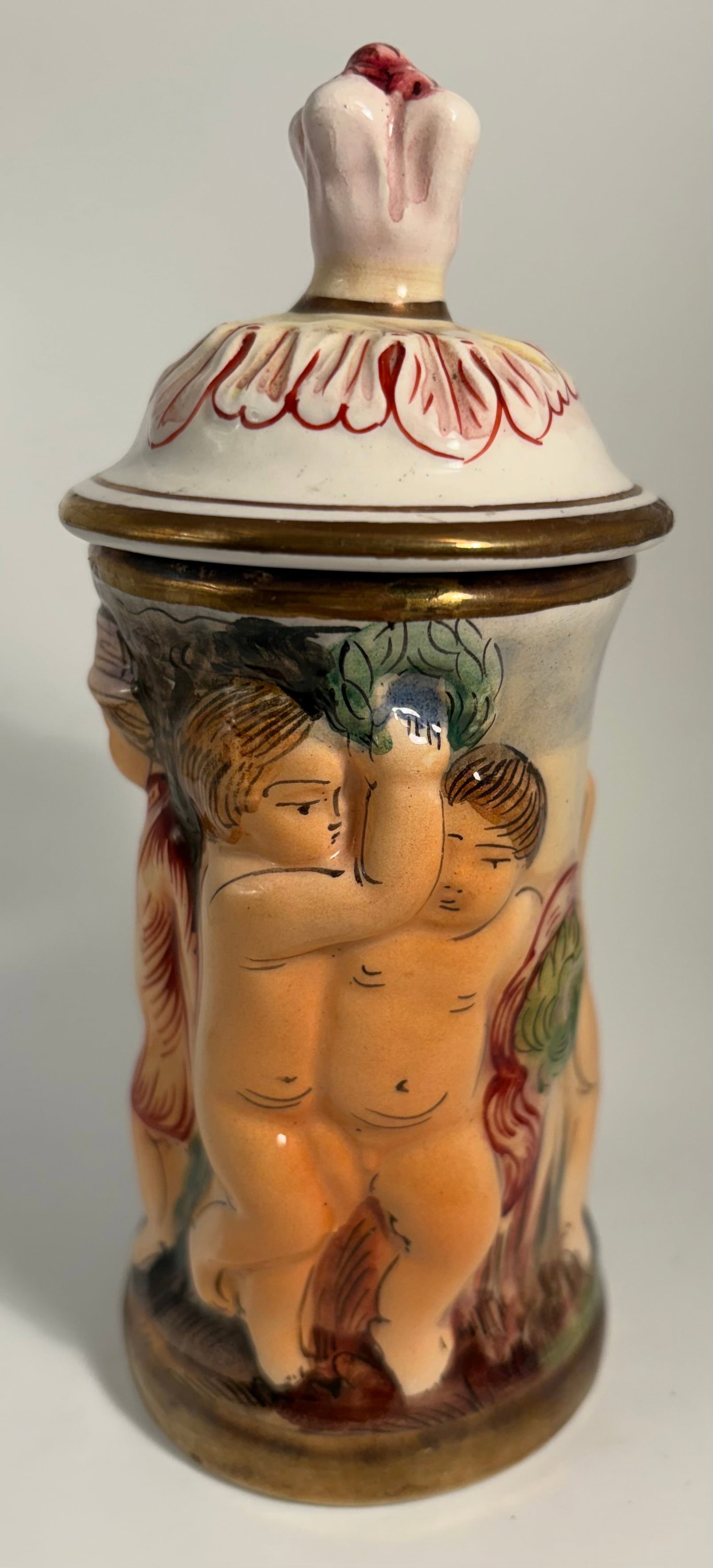 Vintage Capodimonte Italian Lidded Jar (1 of 7)