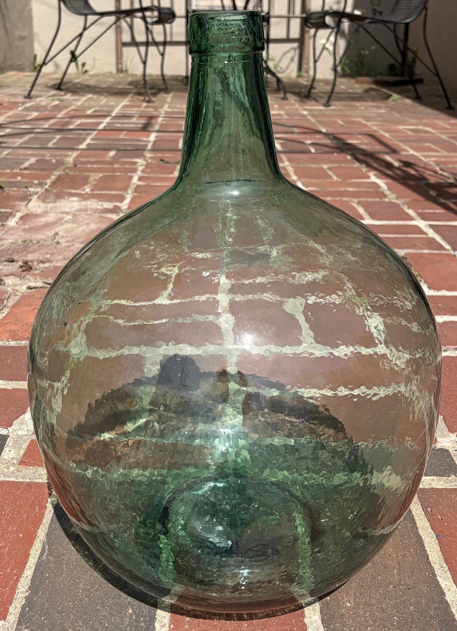 Vintage Alelense 16 LXX Green Glass Jug (1 of 6)