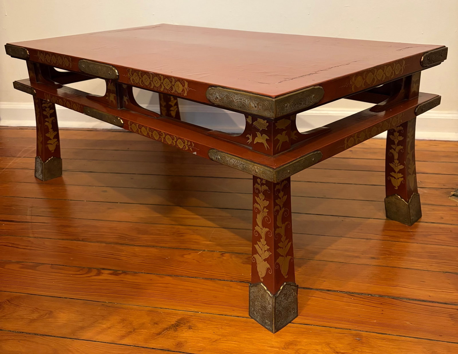 Vintage Japanese Red Lacquered Table (1 of 6)