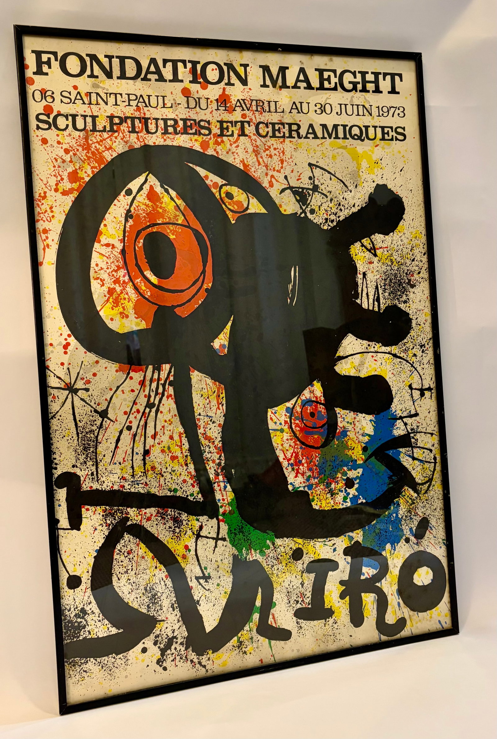 Vintage 1973 Joan Miro “Sculptures et Céramiques” Exhibition Poster (1 of 5)