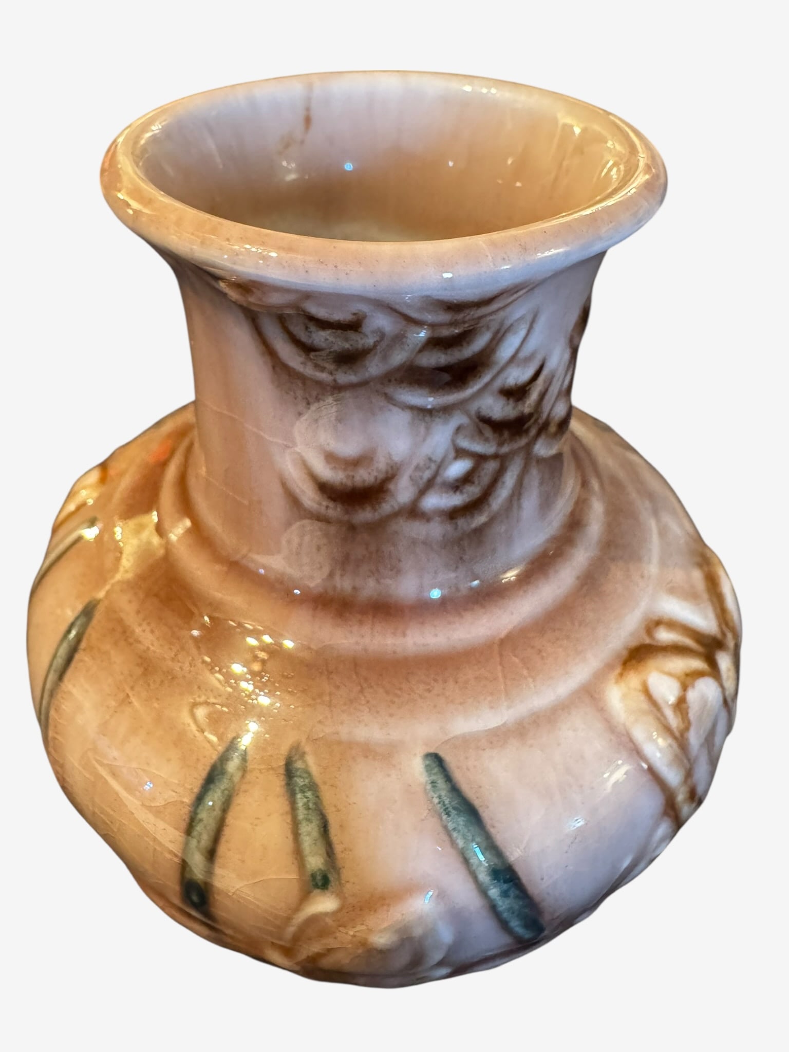 Vintage 1946 Rookwood Pottery Pink High Glaze Vase #6457 (1 of 4)