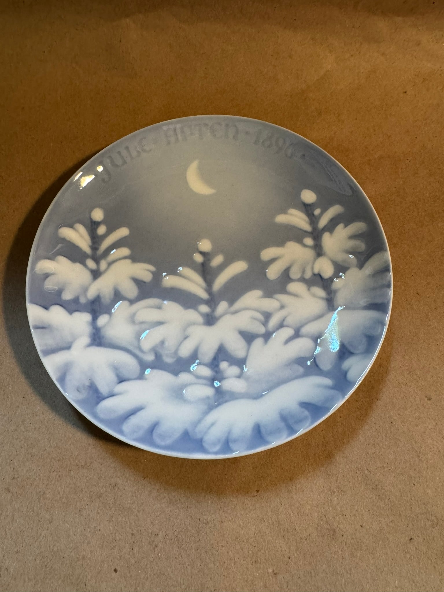 1896 - New Moon over the Snow Covered tree (1 of 3)
