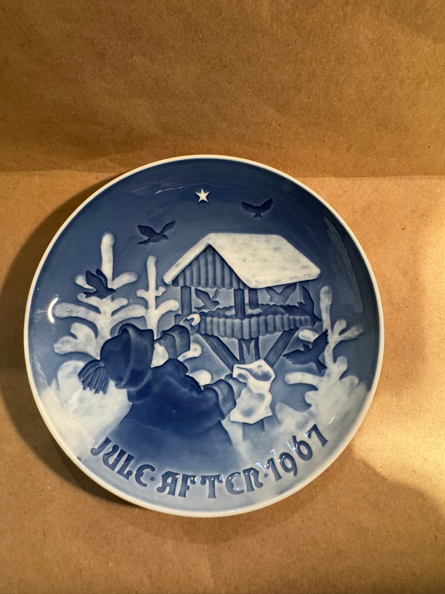 1967 - Christmas Joy: Up for auction is a pristine Bing & Grondahl Christmas Plate titled '1967 - Christmas Joy'. This exquisite collector's item was originally issued in the year 1967. Featuring the manufacturer's