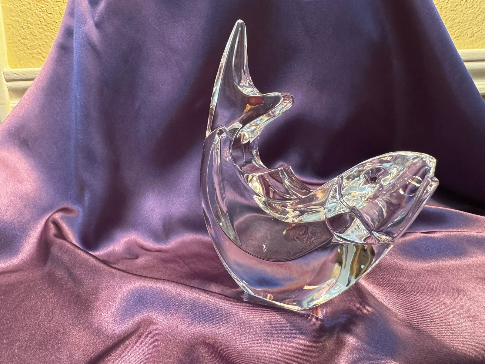 Orrefors Crystal Leaping Fish Figurine (1 of 6)