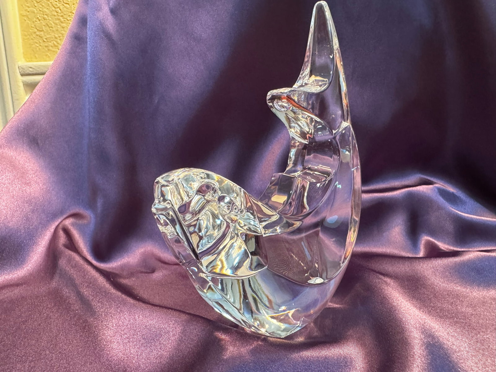Orrefors Crystal Leaping Fish Figurine - 3