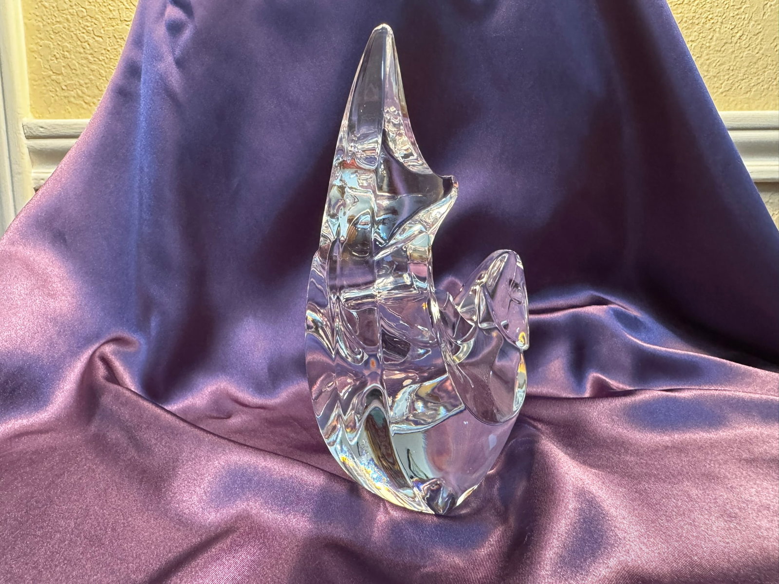 Orrefors Crystal Leaping Fish Figurine - 4