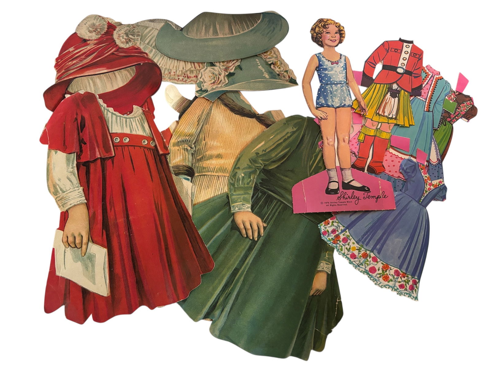 Vintage Shirley Temple Paper Doll & Outfits & More (1 of 8)