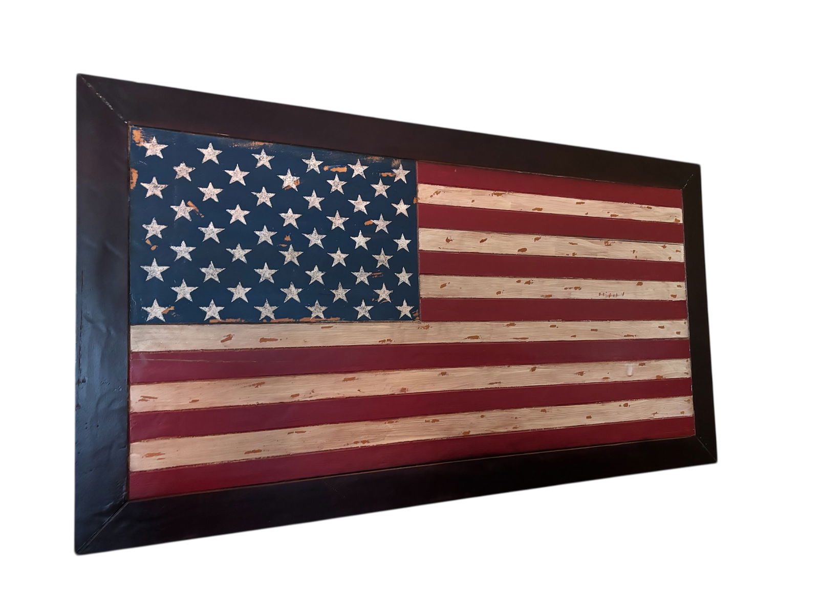 Wooden American Flag Wall Art (1 of 6)