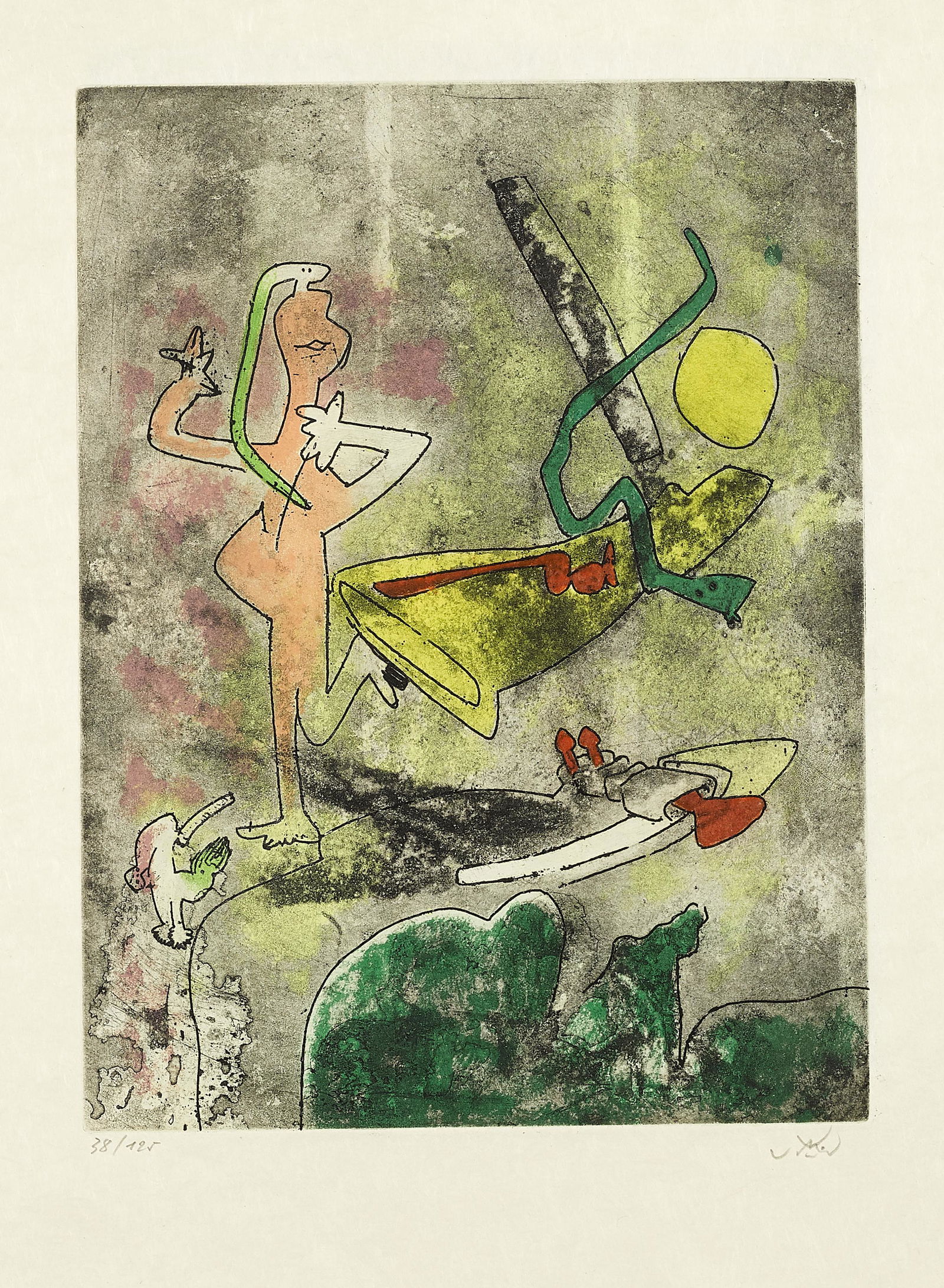 Roberto Matta (1911-2002); Centre Noeuds (Centre Knots); (1 of 10)