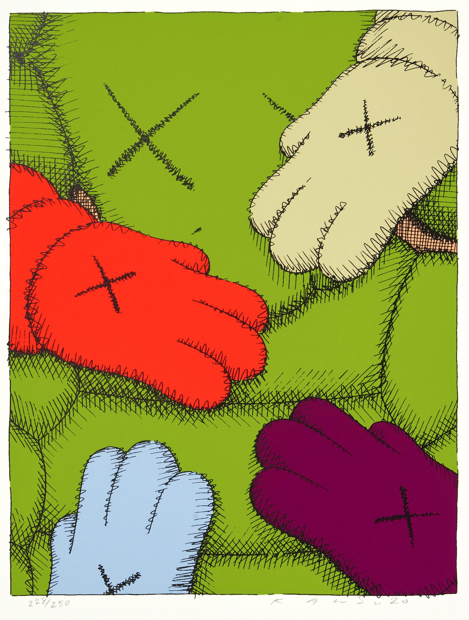 KAWS (born 1974); Untitled, No. 9, from Urge; (1 of 1)