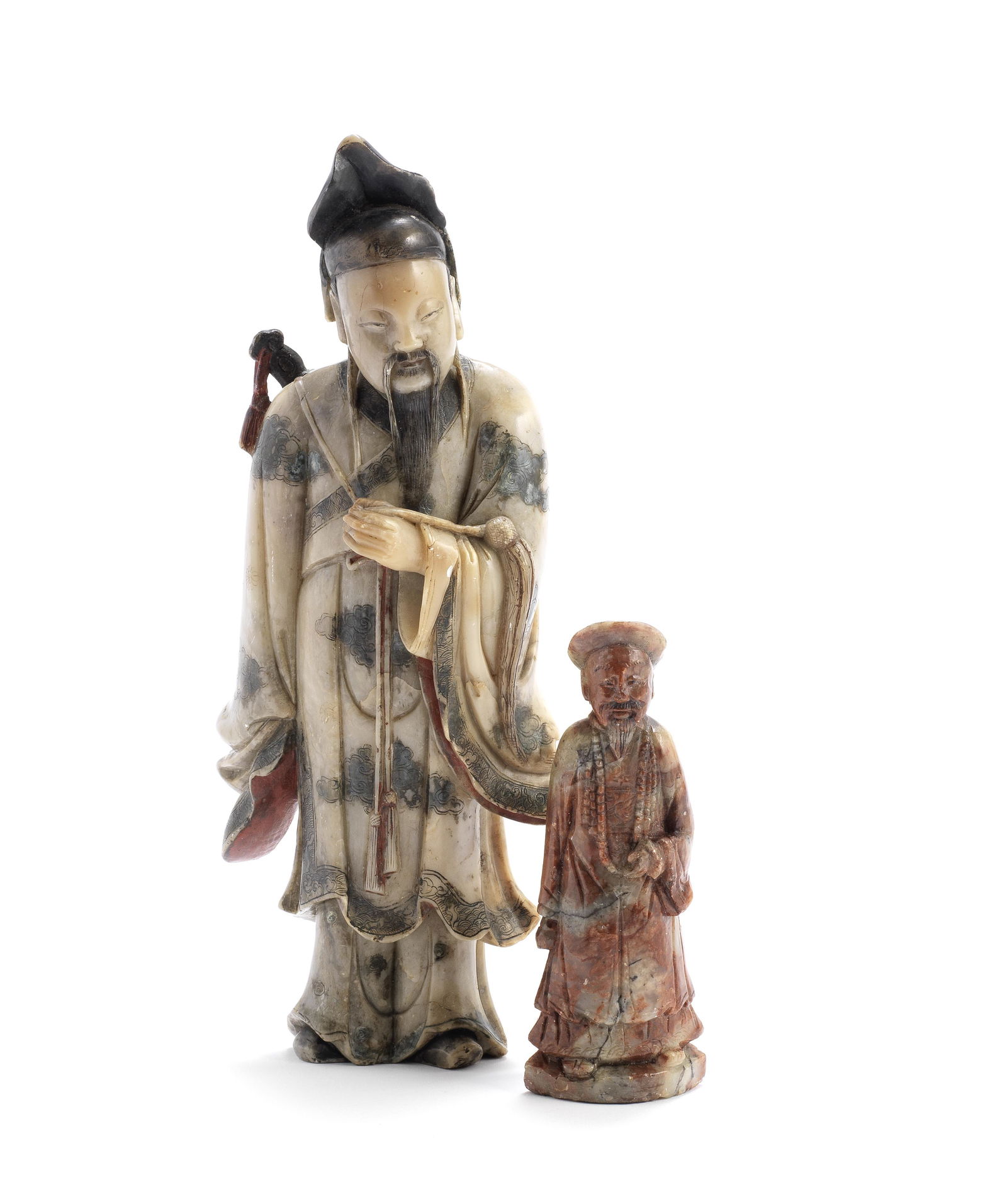 A SOAPSTONE FIGURE OF LÜ DONGBIN 17th/18th century (1 of 1)