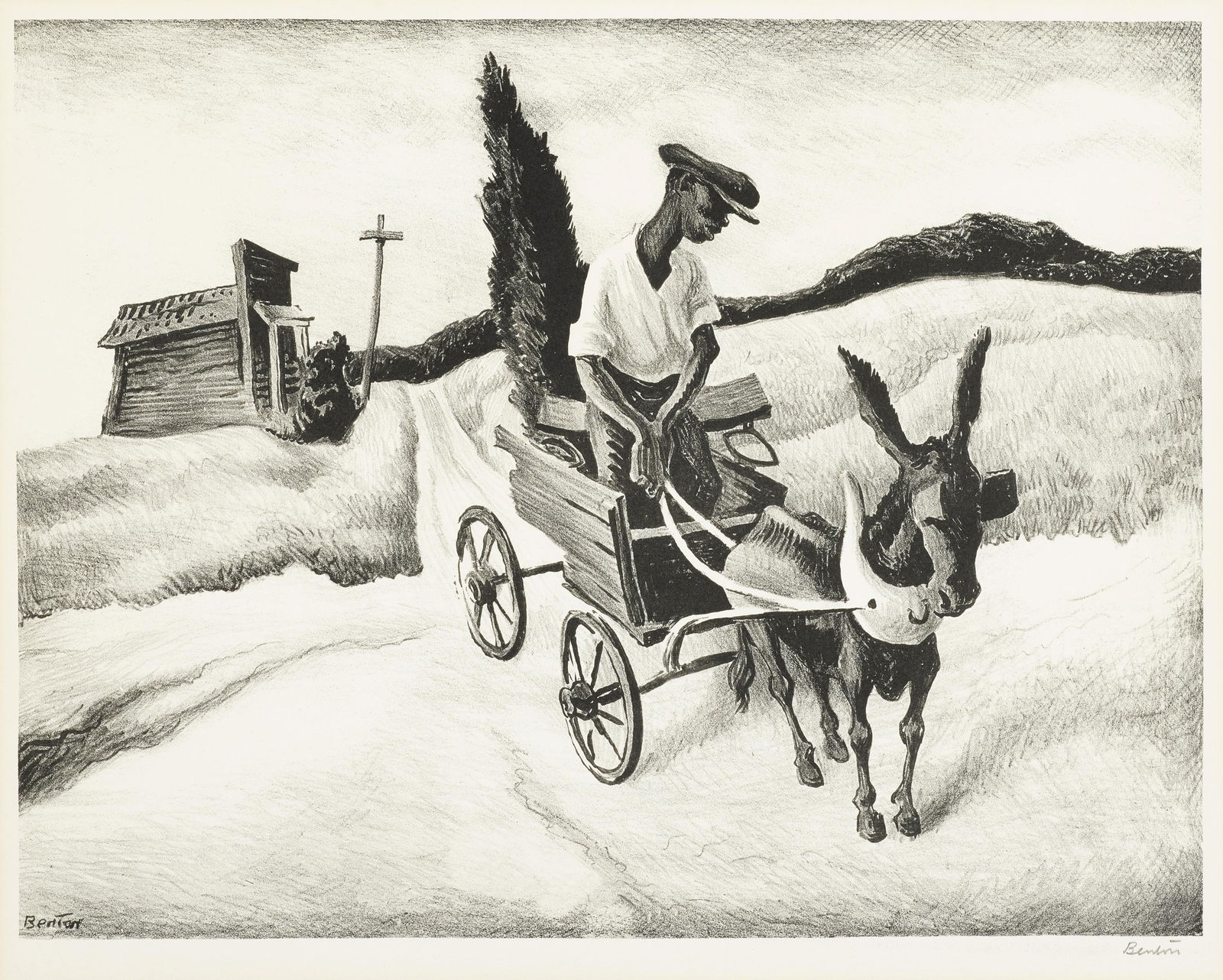Thomas Hart Benton (1889-1975); Lonesome Road; (1 of 1)