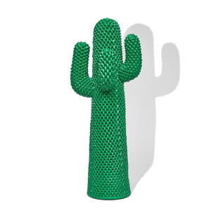 GUFRAM (FOUNDED 1966): GUFRAM (FOUNDED 1966) Cactus Hat Stand designed 1972, executed post 1986 designed by Guido Drocco and Franco Mello, molded green-coated polyurethane foam, marked 'Gufram Multipli '86 Cactus 1257/2000'