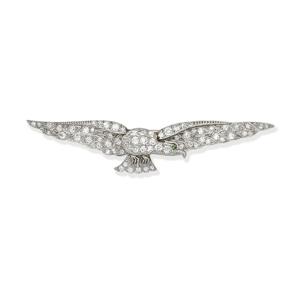 DIAMOND EAGLE BROOCH (1 of 2)