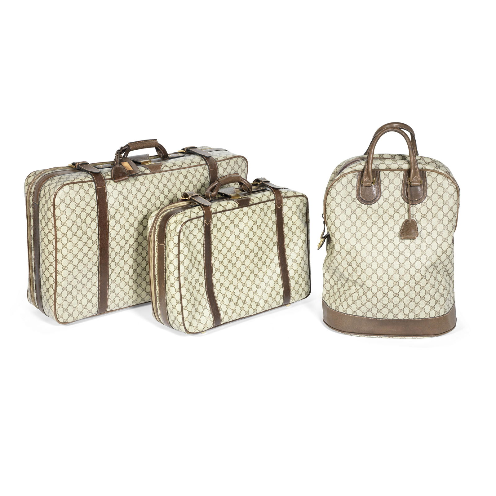 Brown Guccissima Luggage Set, Gucci, early 1980s, (1 of 1)