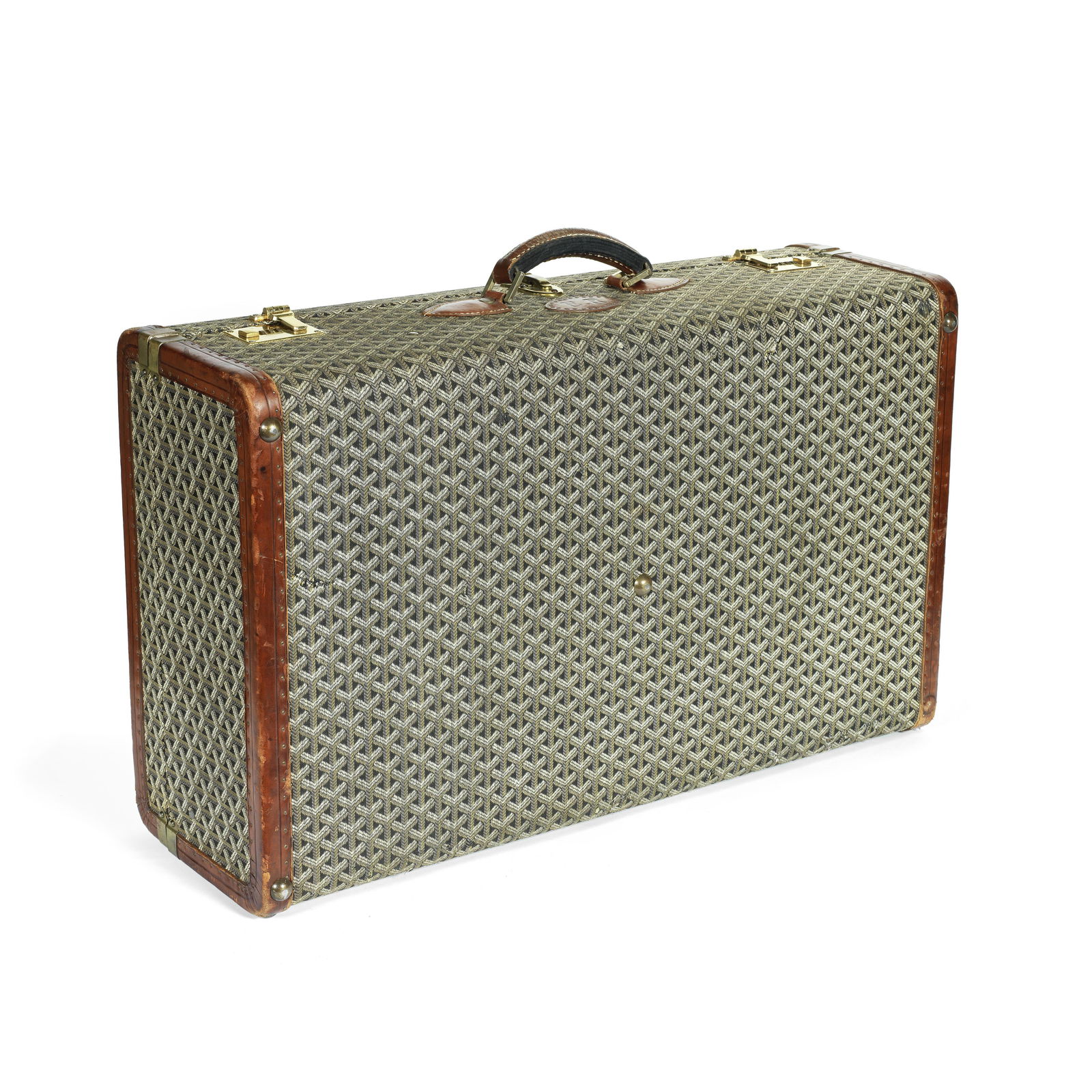 Goyardine Suitcase, Goyard, 1970s, (1 of 2)