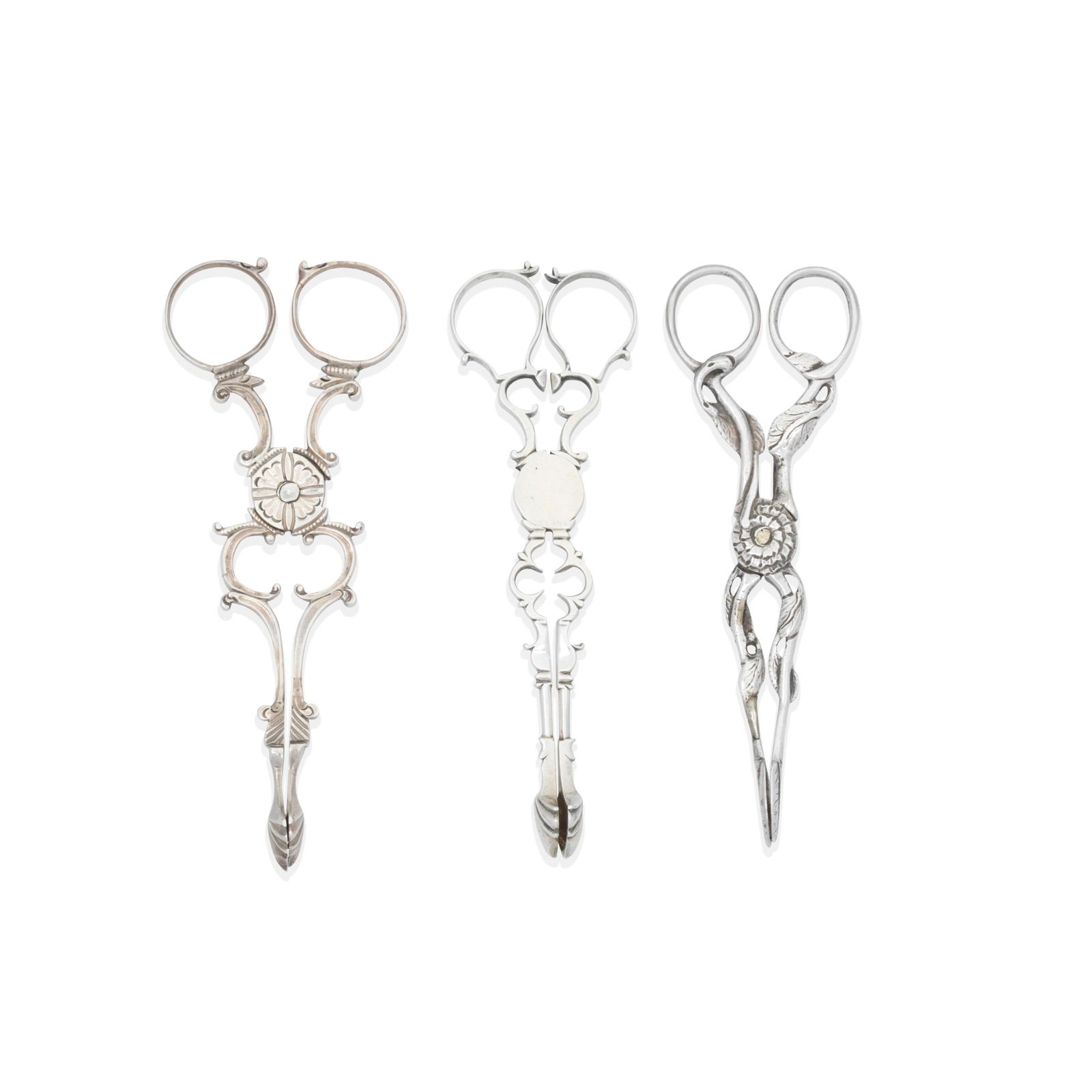 A collection of fifteen 18th century silver sugar nips (1 of 1)