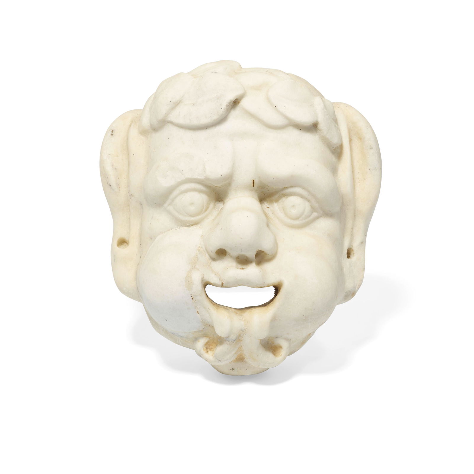 AN ITALIAN BAROQUE MARBLE FOUNTAIN MASK  Possibly 17th (1 of 1)
