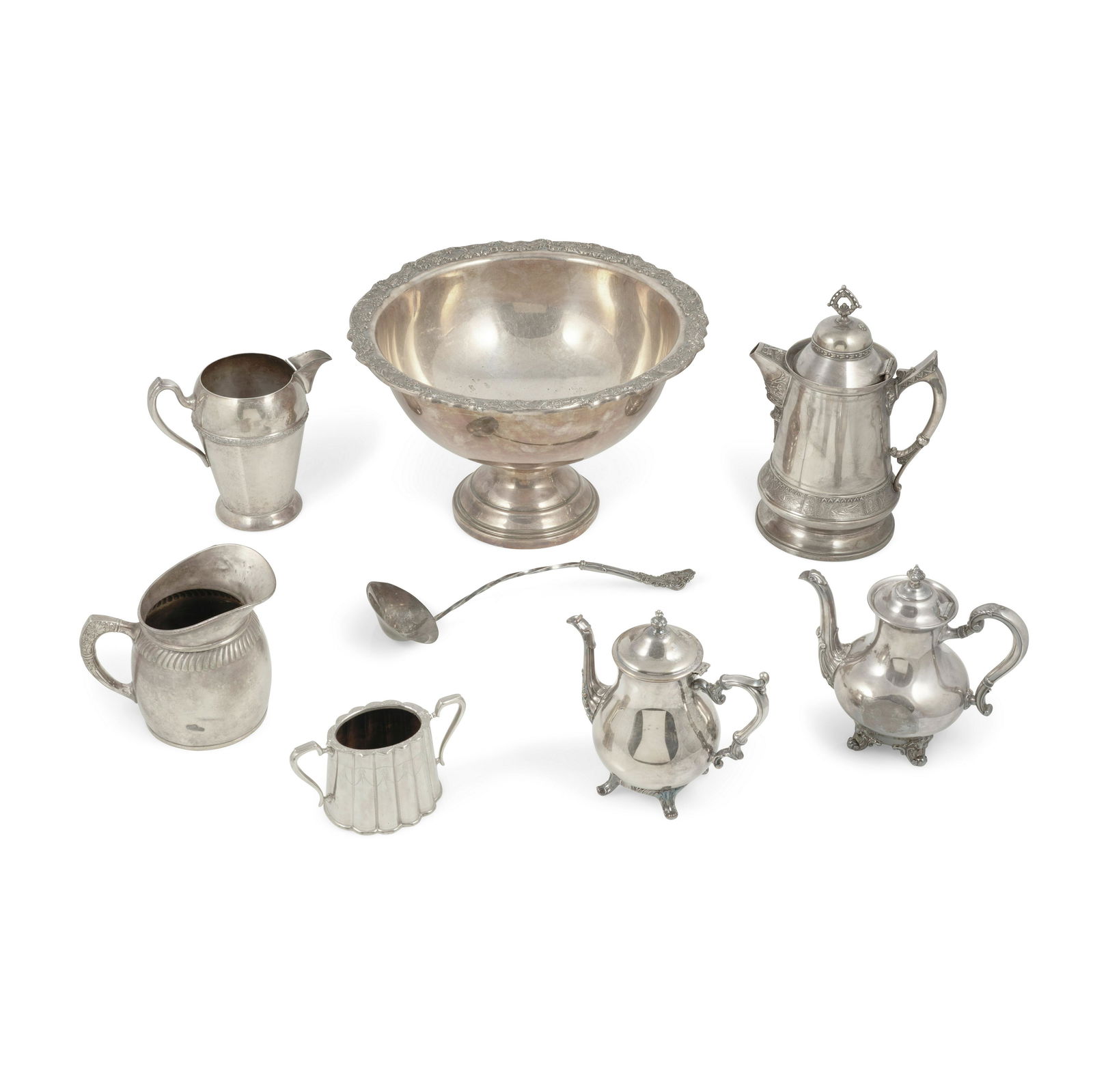 EIGHT AMERICAN SILVER-PLATE DINING ARTICLES by various (1 of 1)