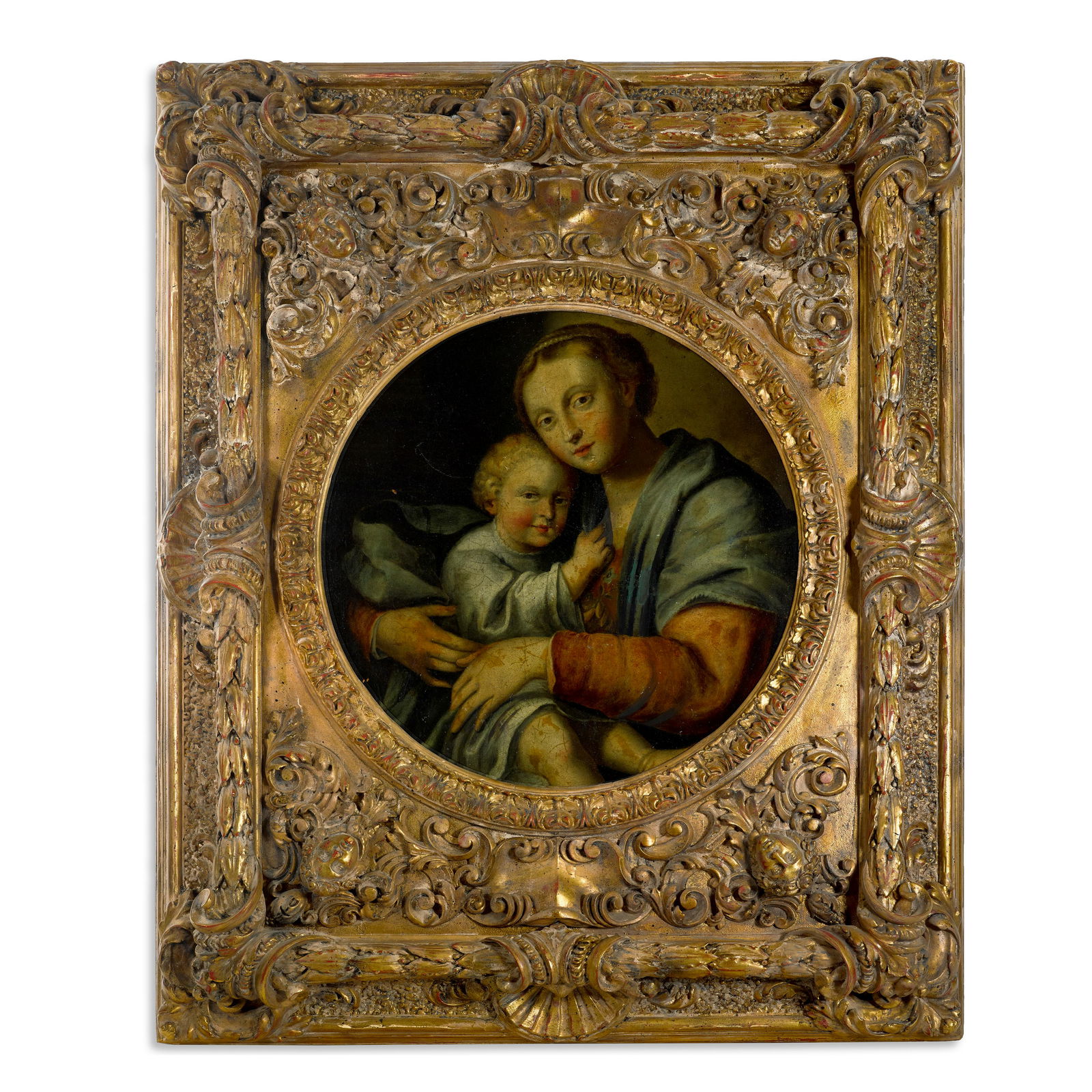 Manner of Jacques de Stella Madonna and child 36 1/2 x (1 of 1)