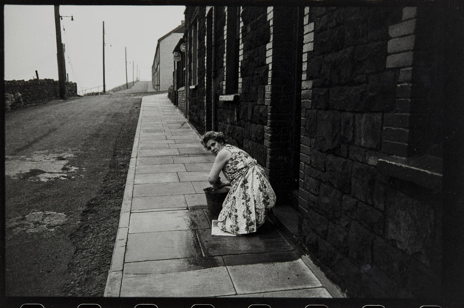 Bruce Davidson (born 1933); Wales;: Bruce Davidson (born 1933) Wales, 1965 Gelatin silver print, printed later, signed in pencil on the verso. 8 x 12 3/8in (20.3 x 31.4cm) sheet 11 x 14in (28 x 35.6cm) Footnotes: Provenance