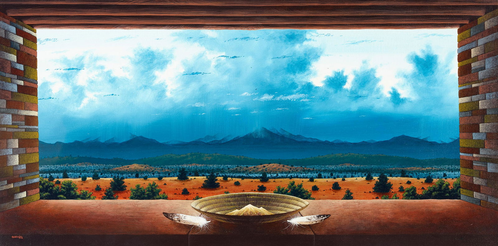 A Clifford Brycelea painting, 'Ending Solstice,' 1997 (1 of 1)