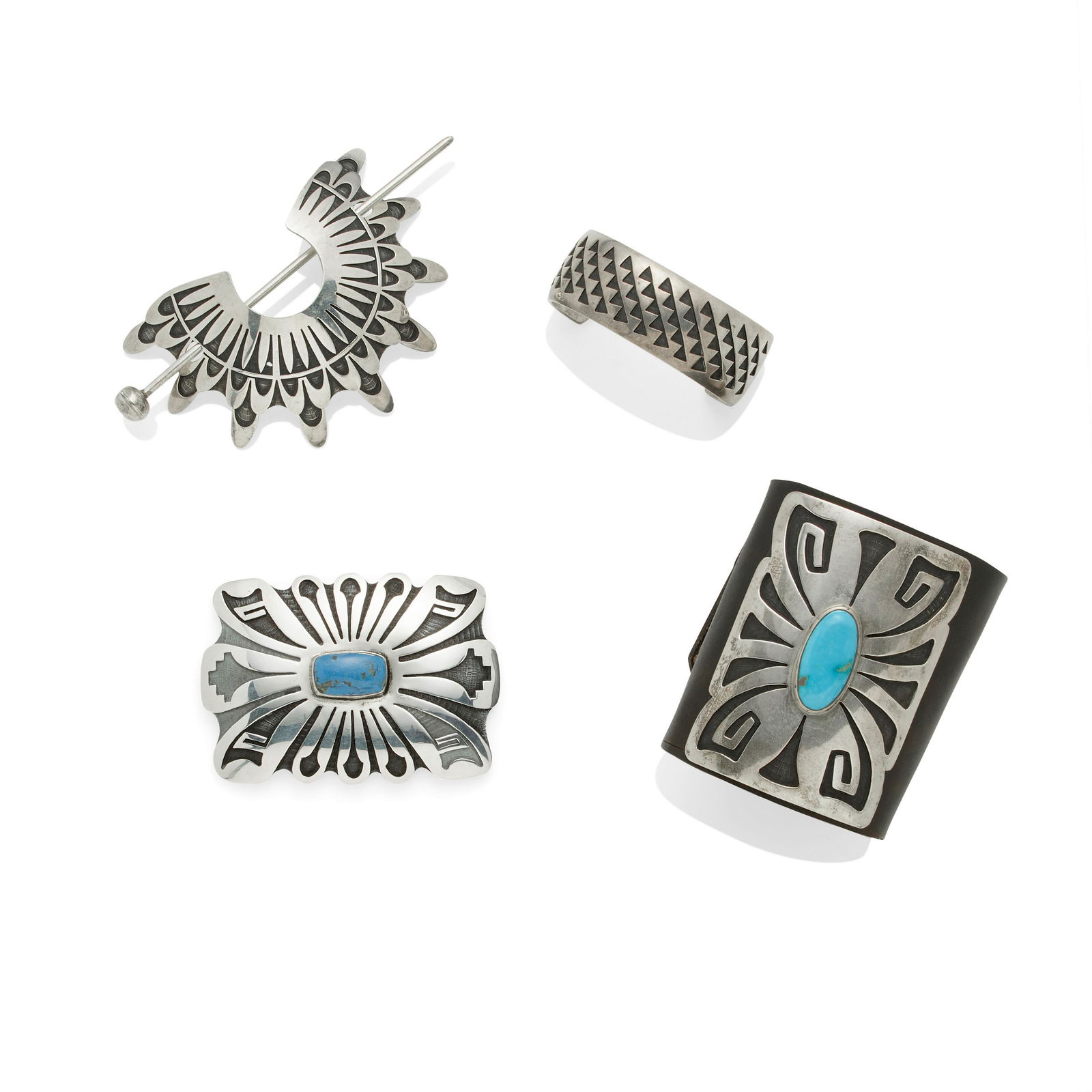 Four Bernard Dawahoya silver acccessories (1 of 1)