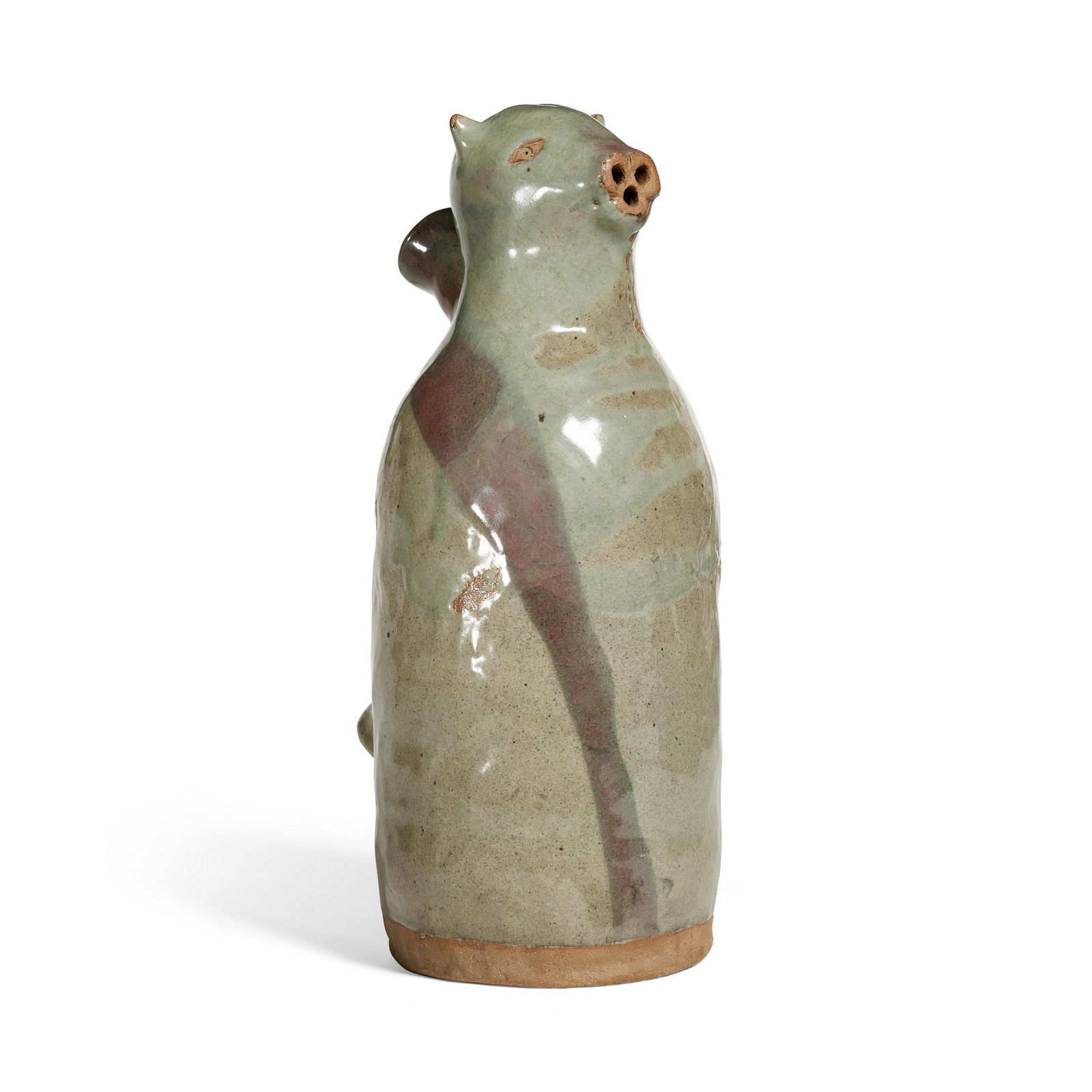 A Makituk Pingwartuk figural ceramic pitcher (1 of 3)