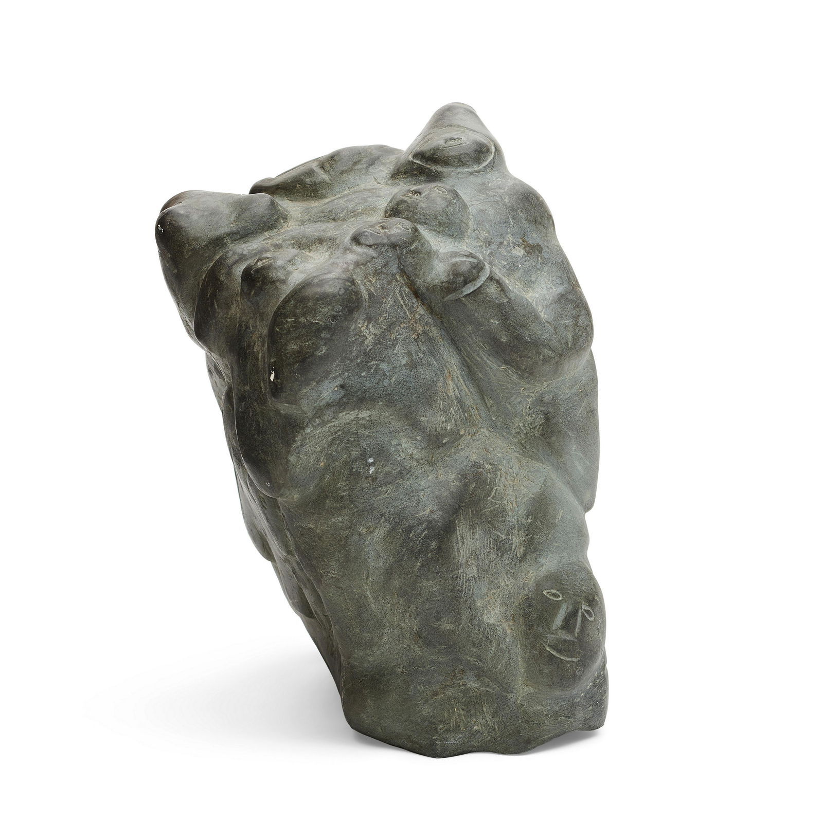 An Inuit carved stone sculpture (1 of 3)