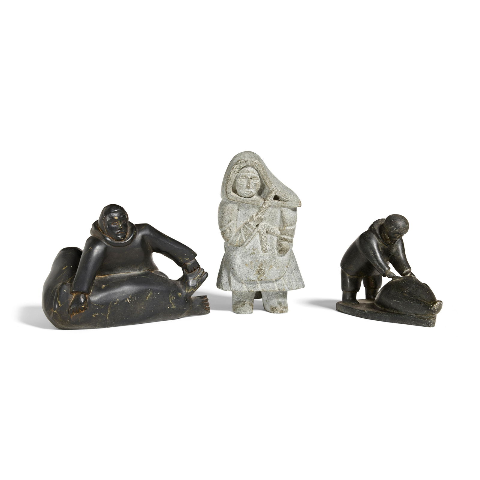 Three Inuit Sugluk/Salluit figural carvings (1 of 3)
