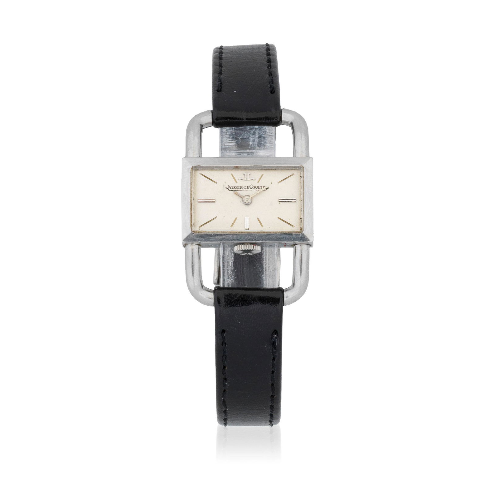 Jaeger-LeCoultre. A lady's stainless steel manual wind (1 of 2)