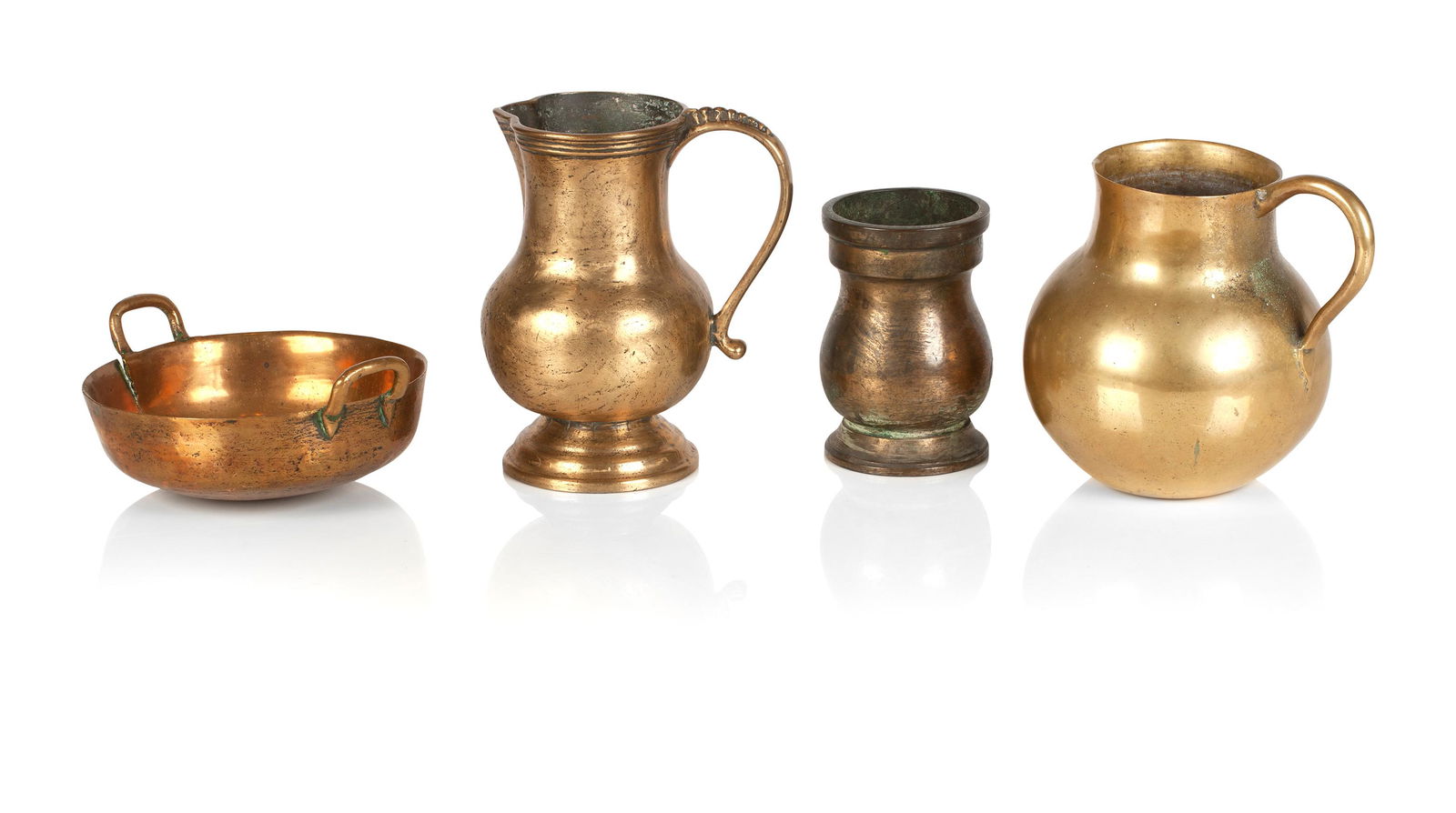 An Early English Bronze Jug And Three Other Early (1 of 1)