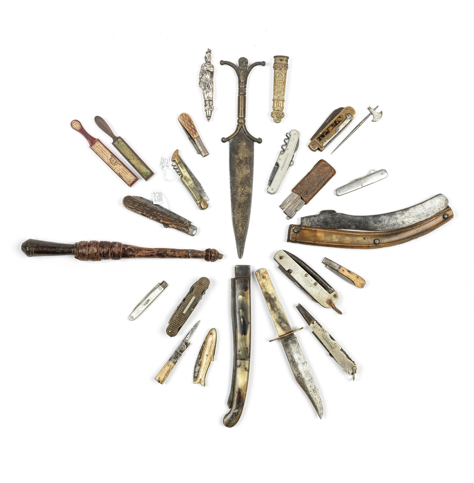 A Group Of Daggers, Pocket Knives, And Related Items (1 of 1)