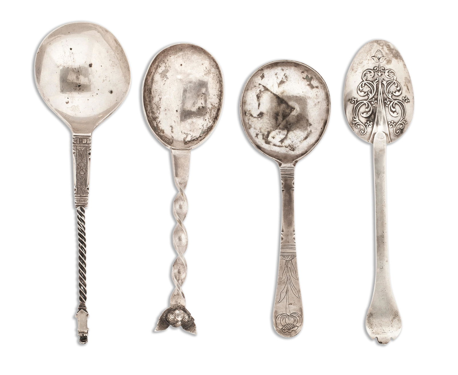 Four Continental Silver Spoons (1 of 1)
