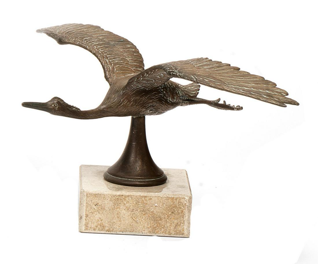 A LARGE 'FLYING STORK' MASCOT, FRENCH, CIRCA 1910 (1 of 1)