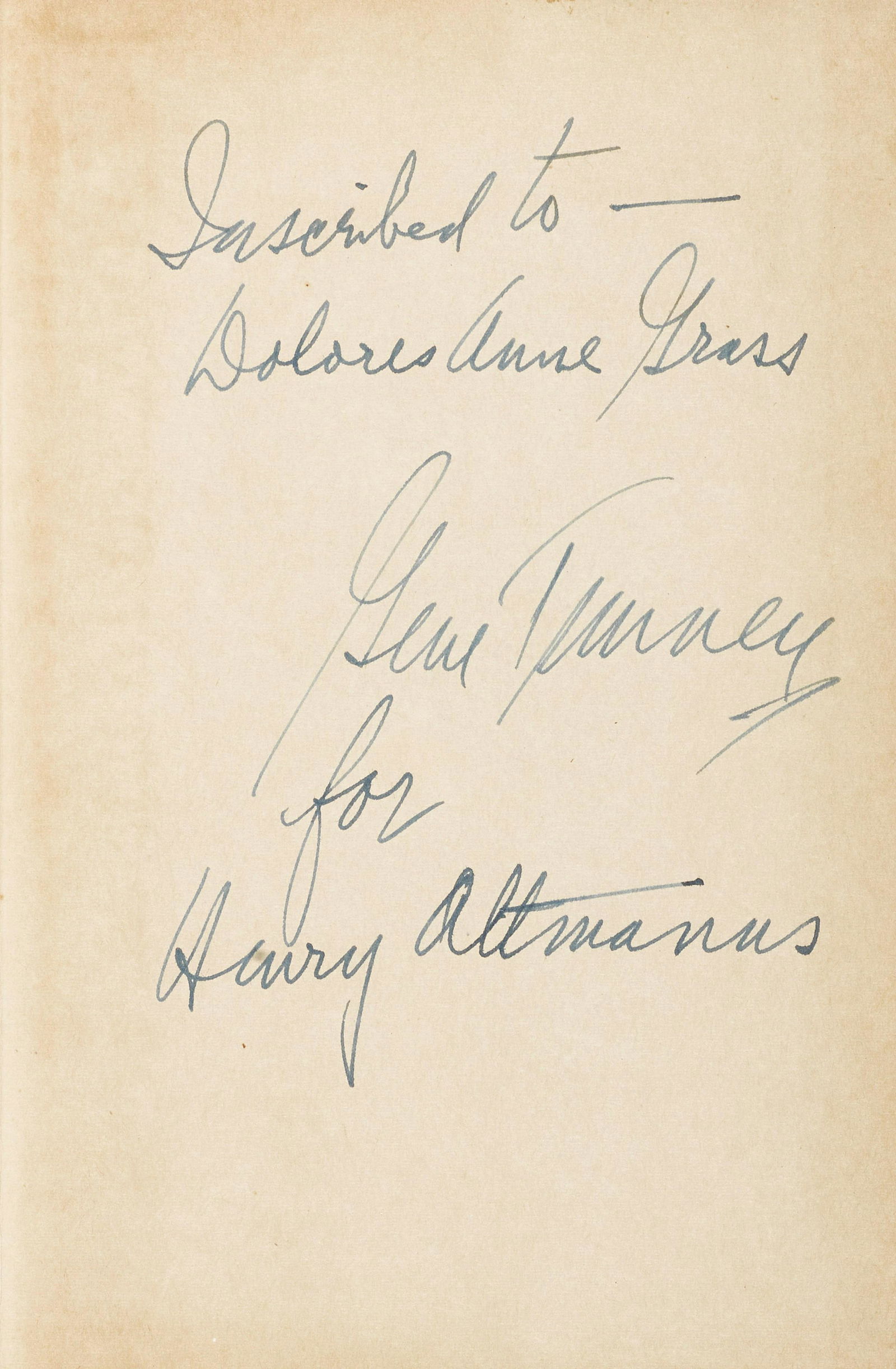 A GENE TUNNEY SIGNED BOOK (1 of 1)
