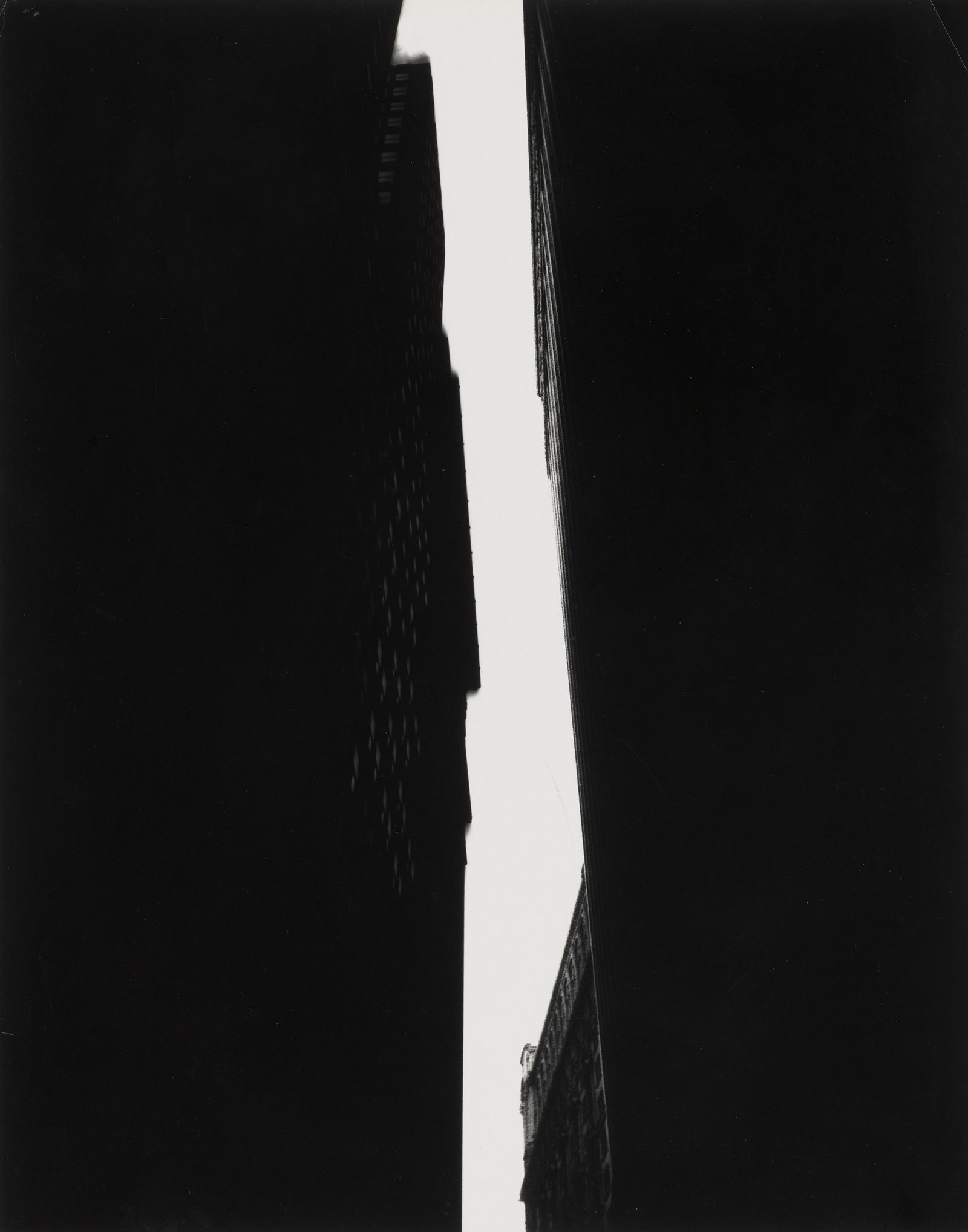 William Klein (born 1928); Black Canyon in Wall Street,: William Klein (born 1928) Black Canyon in Wall Street, New York, 1955 Gelatin silver print, printed c. 1955, signed, titled, dated and credit stamp on the verso. 14 x 11in (35.5 x 28cm) Footnotes: Pr