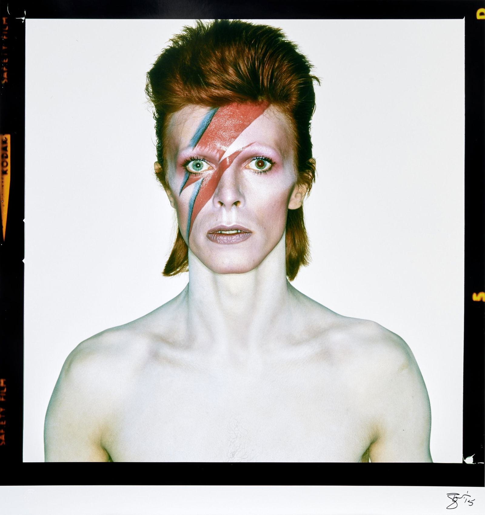 Brian Duffy (1933-2010); David Bowie, 'Aladdin Sane': Brian Duffy (1933-2010) David Bowie, 'Aladdin Sane' (Eyes Open), 1973 Archival pigment print, printed later, signed and numbered '1/5' in ink by the artist and Duffy Archive blindstamp in the margin;
