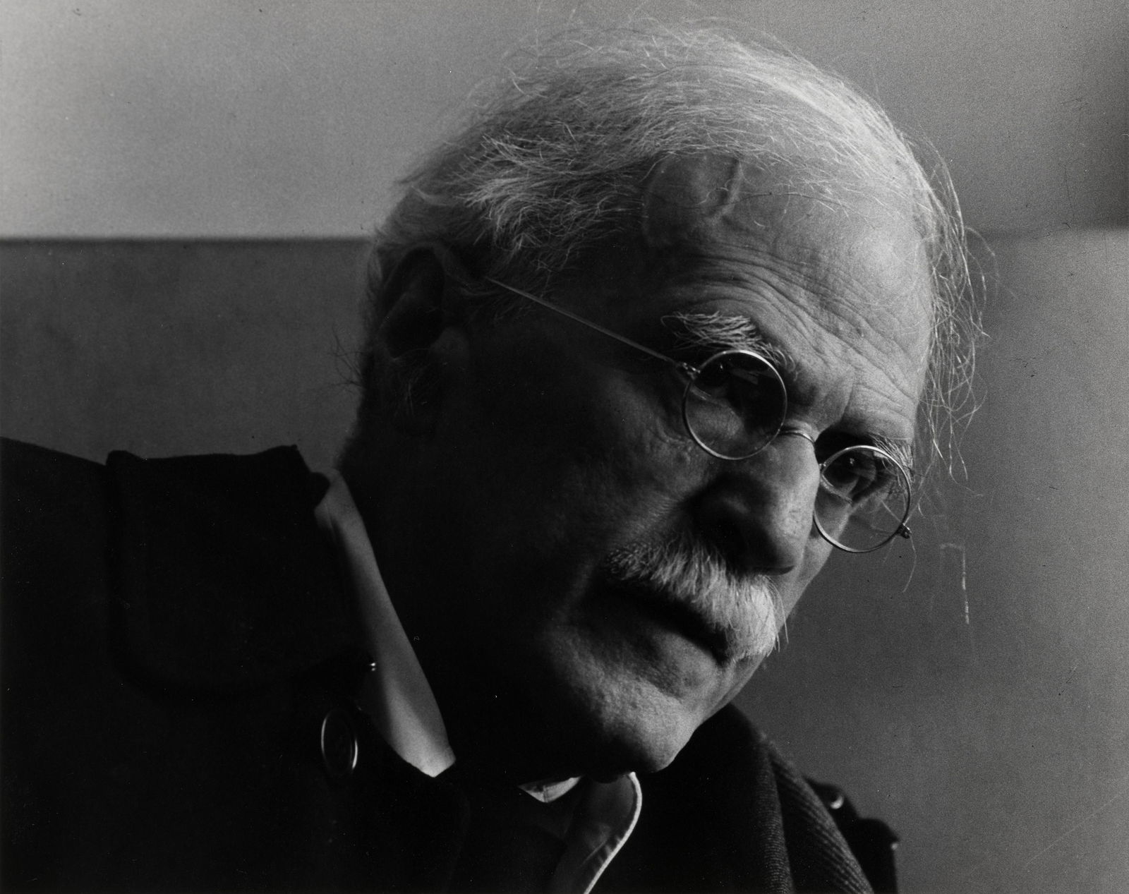 Arnold Newman (1918-2006); Alfred Stieglitz;: Arnold Newman (1918-2006) Alfred Stieglitz, 1942 Gelatin silver print, printed later, signed, titled, dated, inscribed 'For Jerry' in pencil and copyright credit reproduction limitation stamp on the v