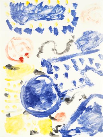 Patrick Heron (British, 1920-1999): Patrick Heron (British, 1920-1999) Untitled VII Monotype, 1994, on Arches, signed, dated and inscribed 'Camden Arts Centre / 5 NOVEMBER 1994: VII' in pencil verso, one of a series of 12 unique monotyp