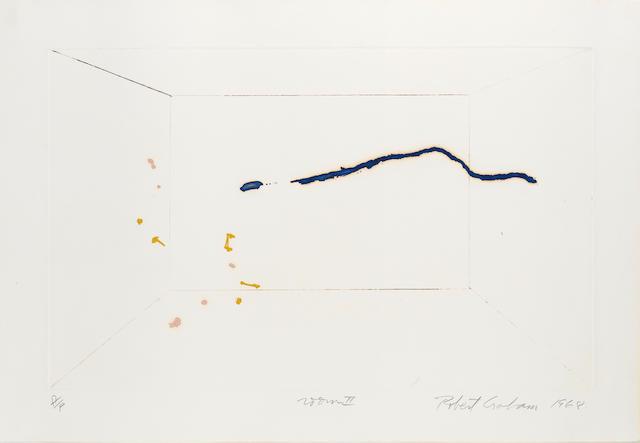 Robert Graham (American, 1938-2008): Robert Graham (American, 1938-2008) Five plates, from 'Six Rooms' Five etchings in colours with embossing, 1968, on wove, each signed, titled, dated and inscribed 'AP' in pencil, five artist's proofs