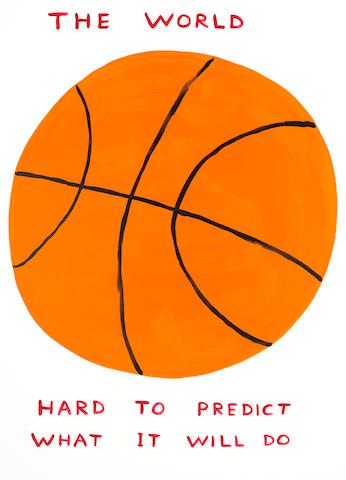 David Shrigley (British, born 1968): David Shrigley (British, born 1968) The World Screenprint in colours, 2020-21, on Somerset Satin, signed with the initials, dated and numbered 52/125 in pencil verso, published by Galleri Nicolai Wall