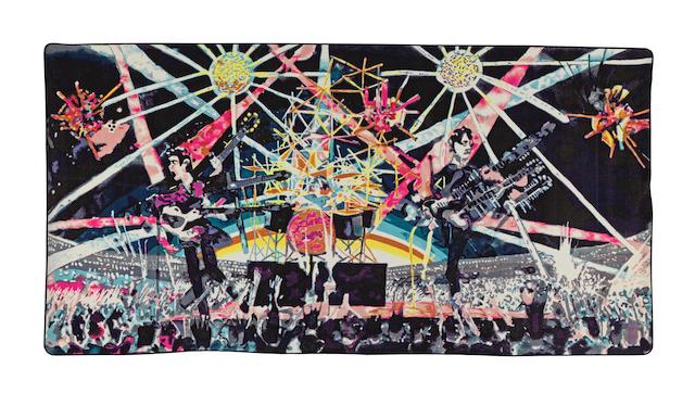 Barnaby Furnas (American, born 1973): Barnaby Furnas (American, born 1973) Untitled Dyed wool tapestry in colours, 2005, numbered 8/100, 3050 x 2310mm (118 1/4 x 91in)(overall) Footnotes Please note this lot is available for viewing by ap