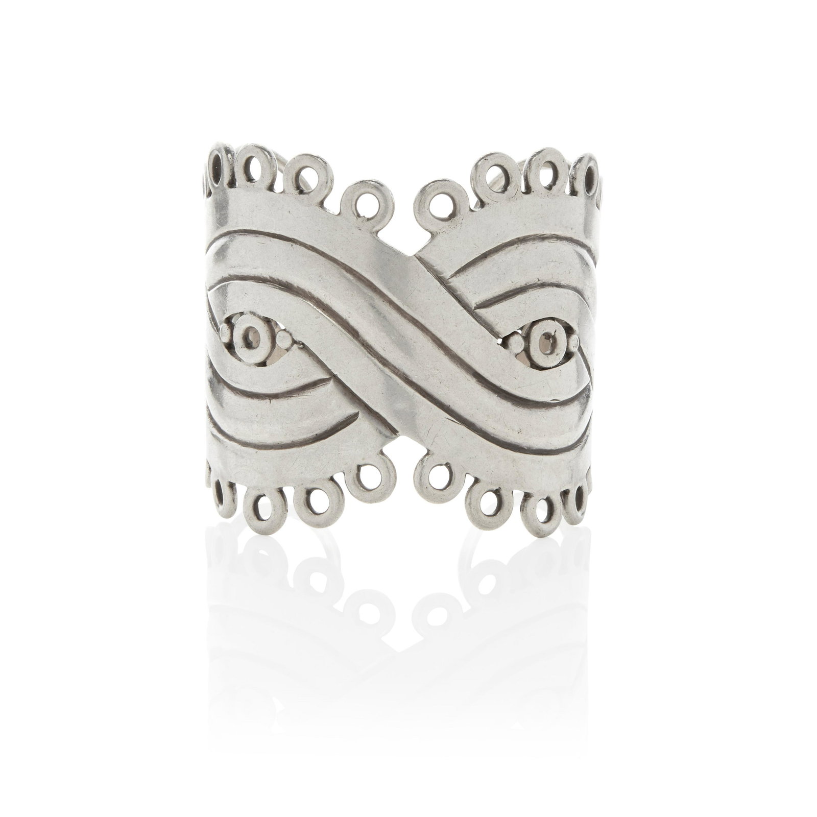 A SILVER CUFF, WILLIAM SPRATLING, TAXCO, MEXICO, CIRCA (1 of 3)