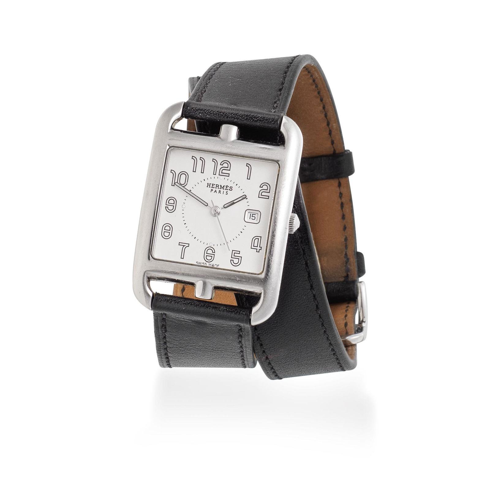 A 29MM STEEL CAPE COD WATCH Hermès, 2009 and 2011 (1 of 2)