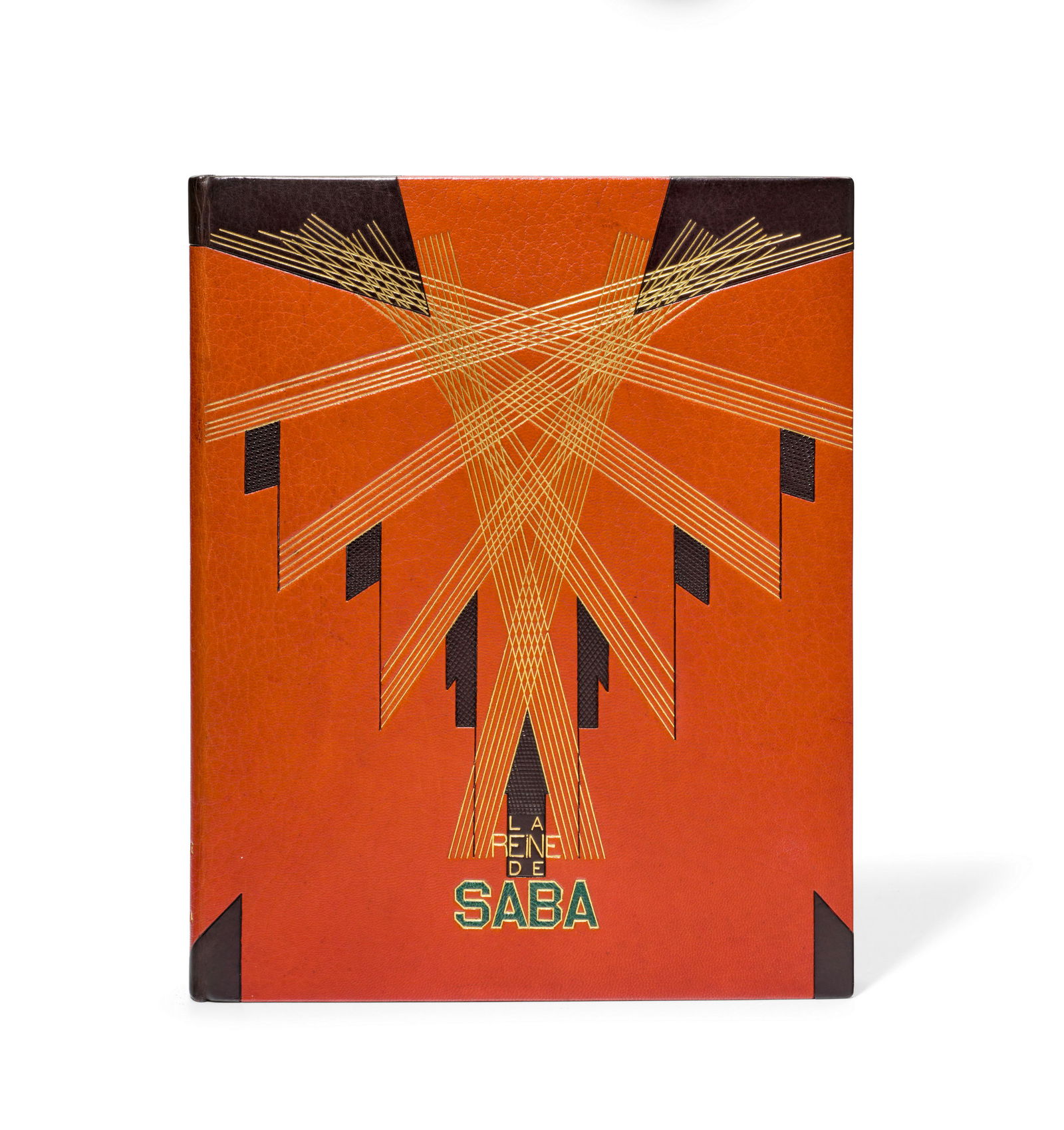 BINDING: LEGRAIN, PIERRE. MARDRUS, JOSEPH-CHARLES.: BINDING: LEGRAIN, PIERRE. MARDRUS, JOSEPH-CHARLES. 1868-1949; and EMILE-ANTOINE BOURDELLE, illustrator. La Reine de Saba. Paris: Société littéraire de France, 1922. 4to (280 x 220 mm).