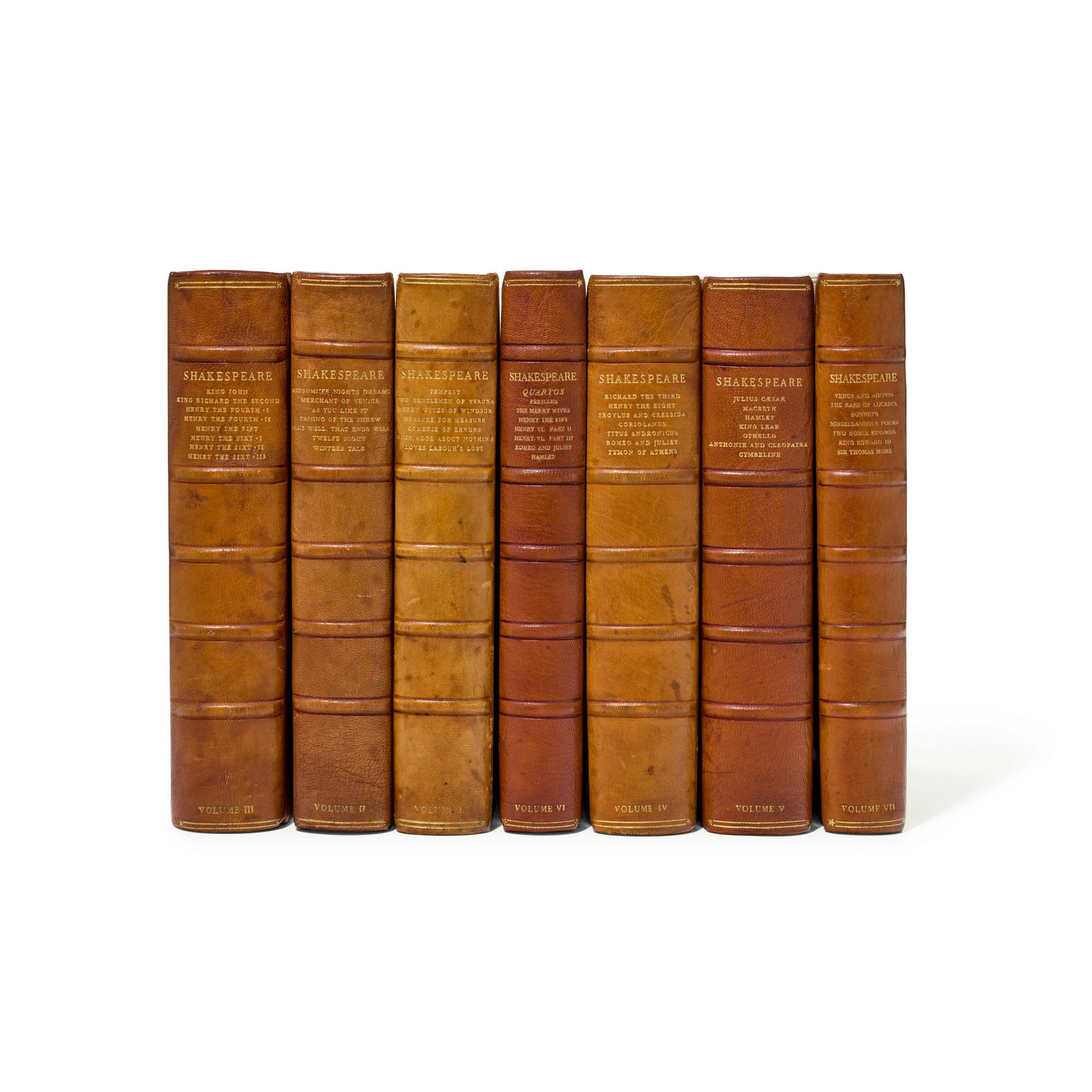 NONESUCH PRESS. SHAKESPEARE, WILLIAM. 1564-1616. Works. (1 of 2)