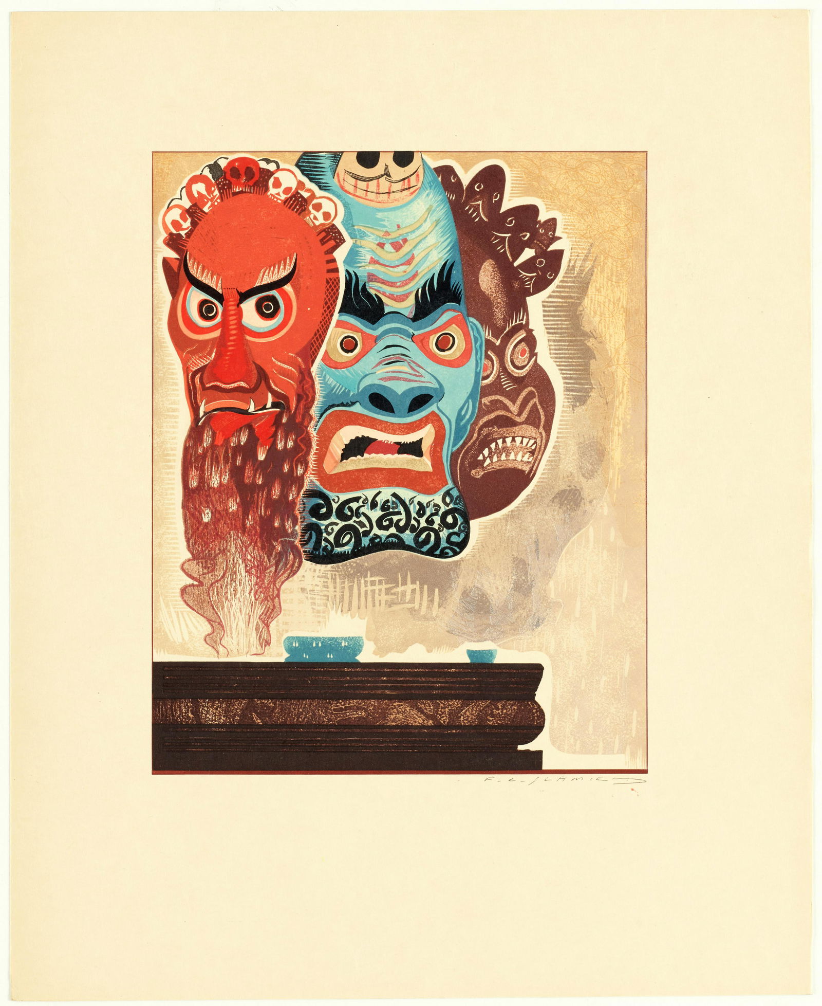 SCHMIED, FRANÇOIS-LOUIS. 1873-1941.  KIPLING, (1 of 3)